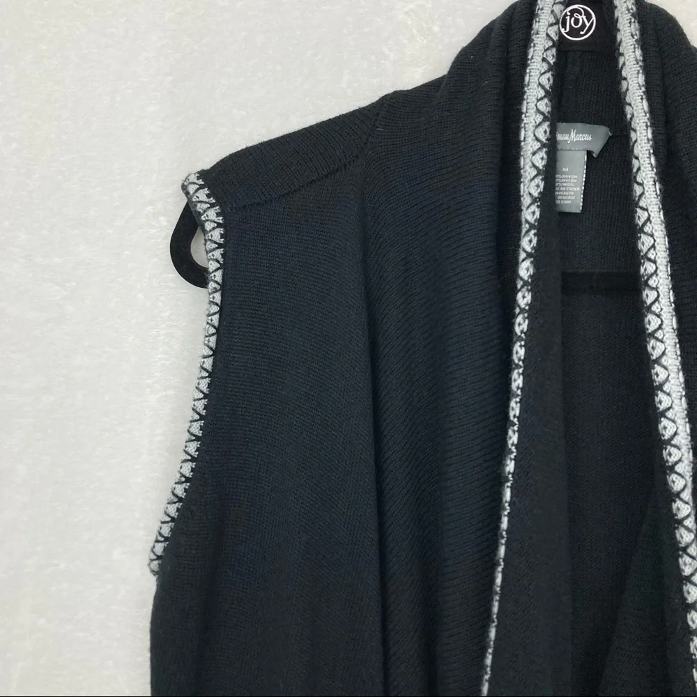 Neiman Marcus Women’s Waterfall Open Vest Duster sz Medium Wool Blend